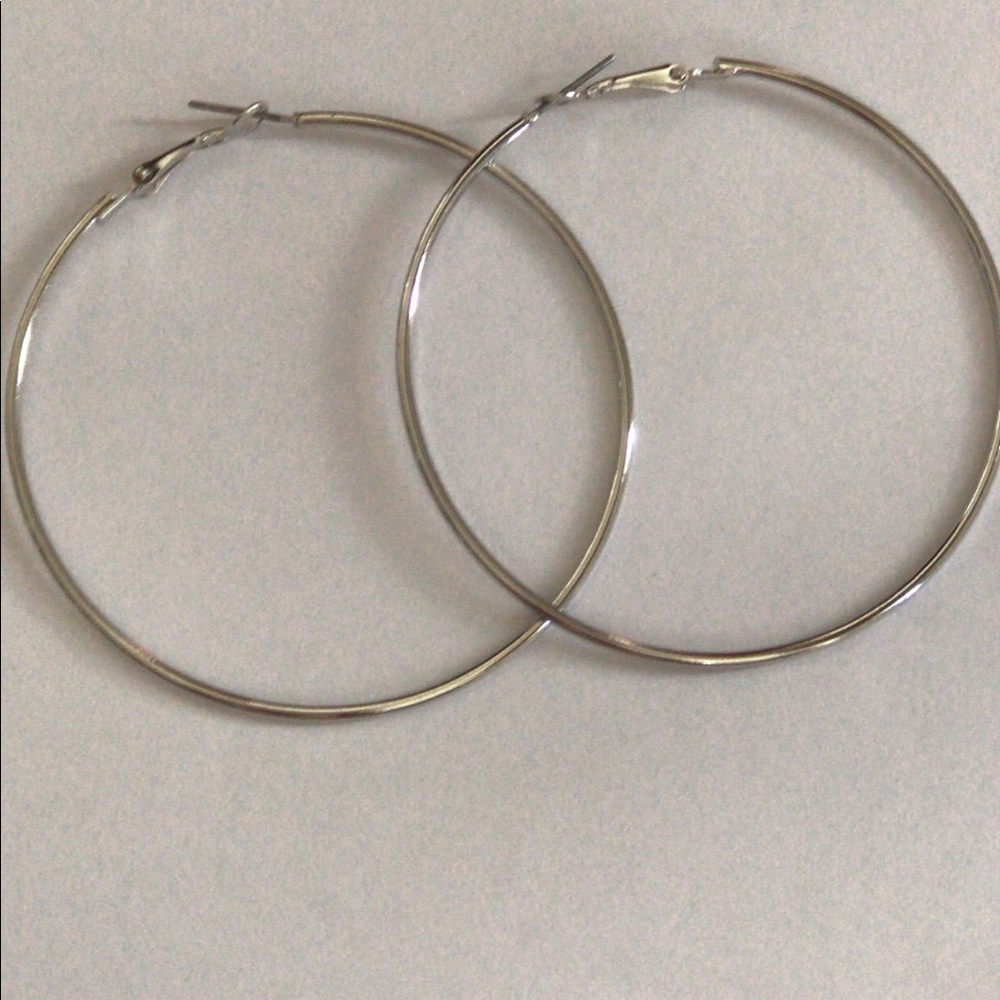 14k Gold & silver field hoops, ss hoop & keychain